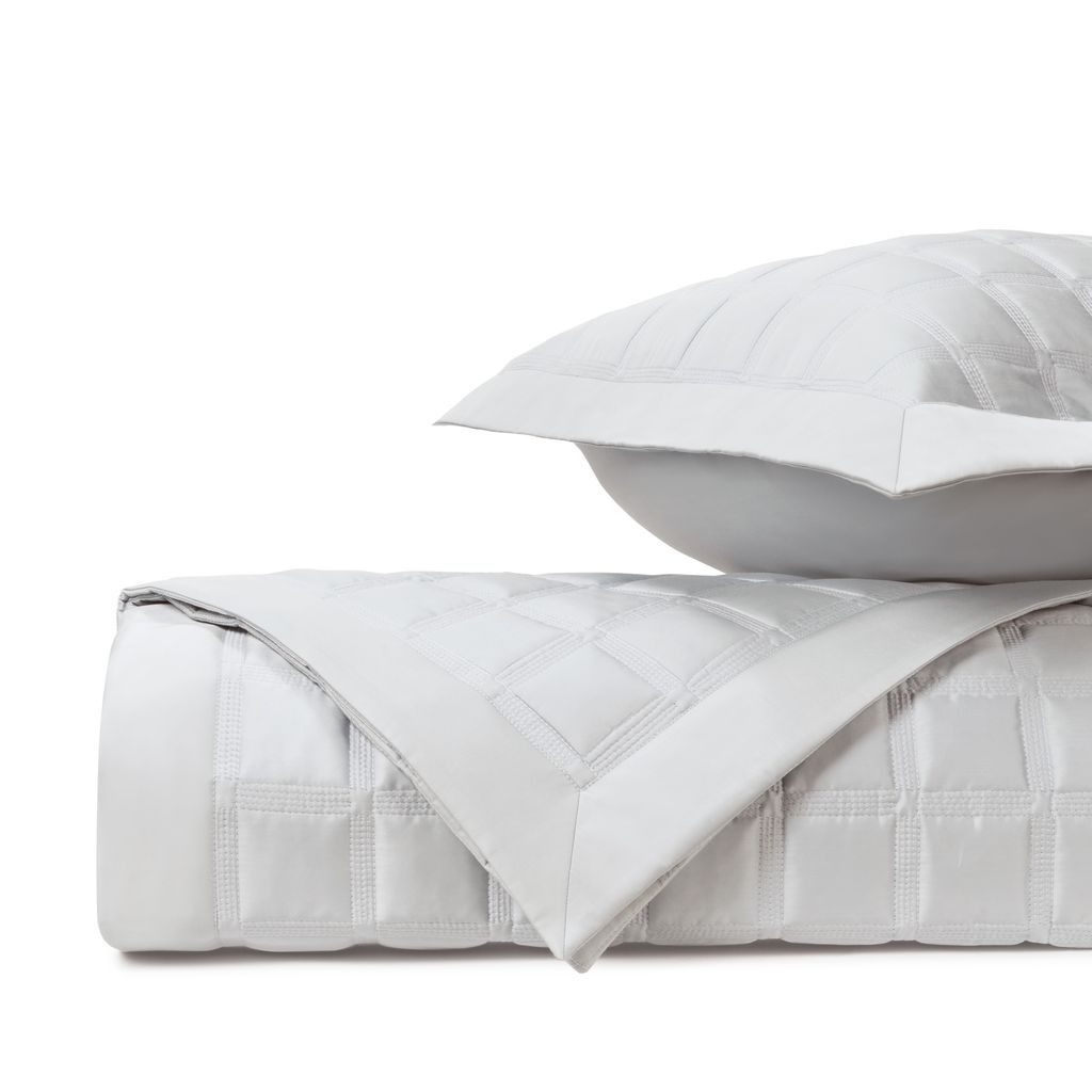 Athens Qlt Fl / Qn Coverlet + 2 Eur Shams - Pebble