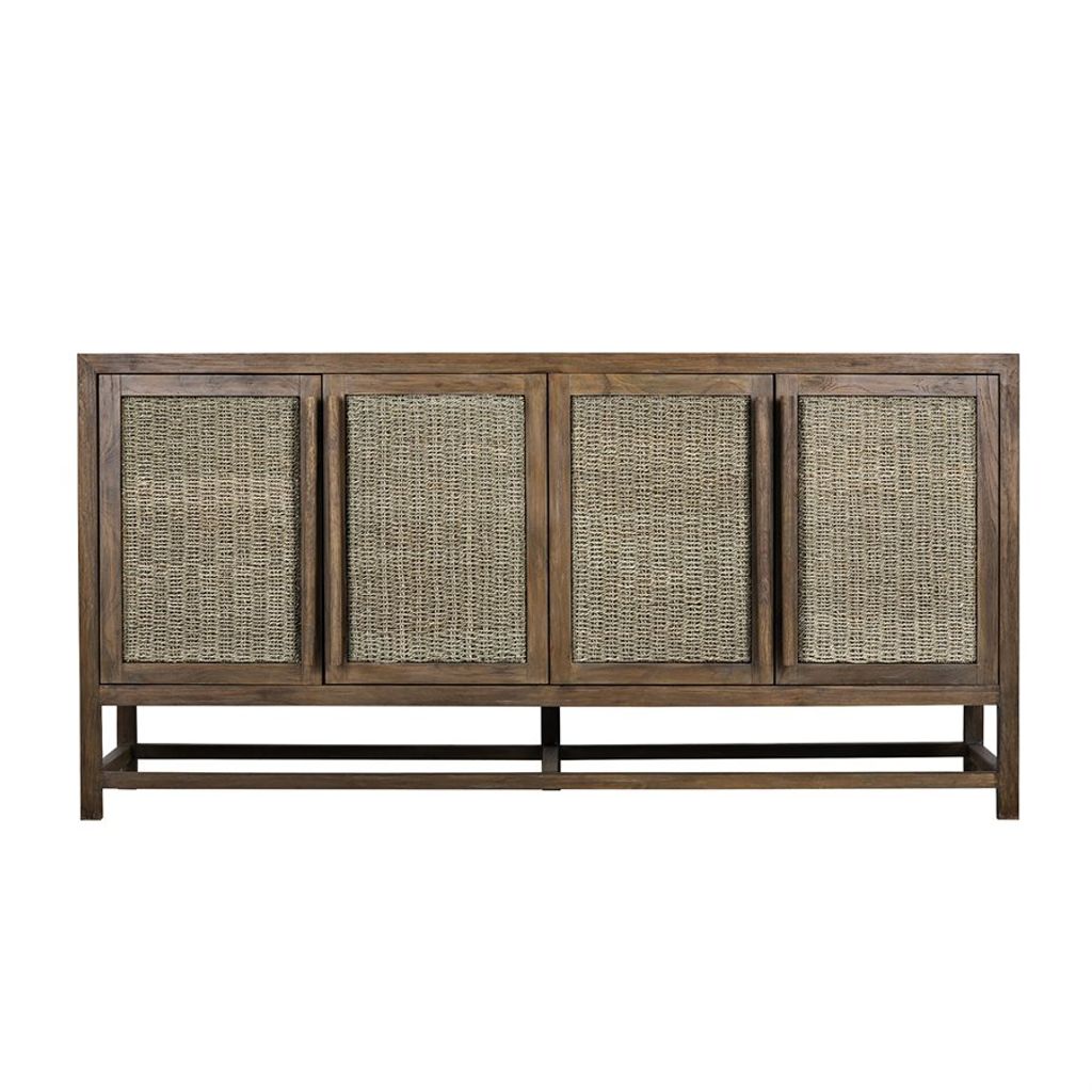 4 Door Large Seagrass Cabinet