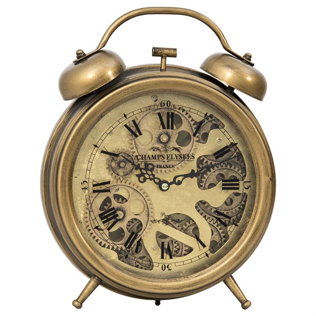 Preview image for Brass Gears Table Top Clock