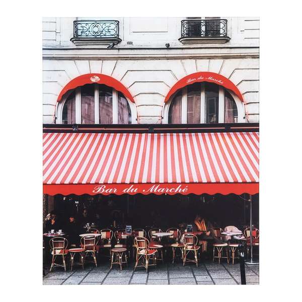 'Parisian Bistro' - Photo By Veronica Olson, Printed On Tempered Glass