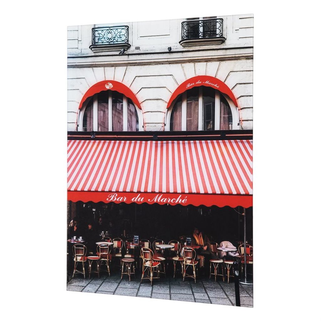 'Parisian Bistro' - Photo By Veronica Olson, Printed On Tempered Glass