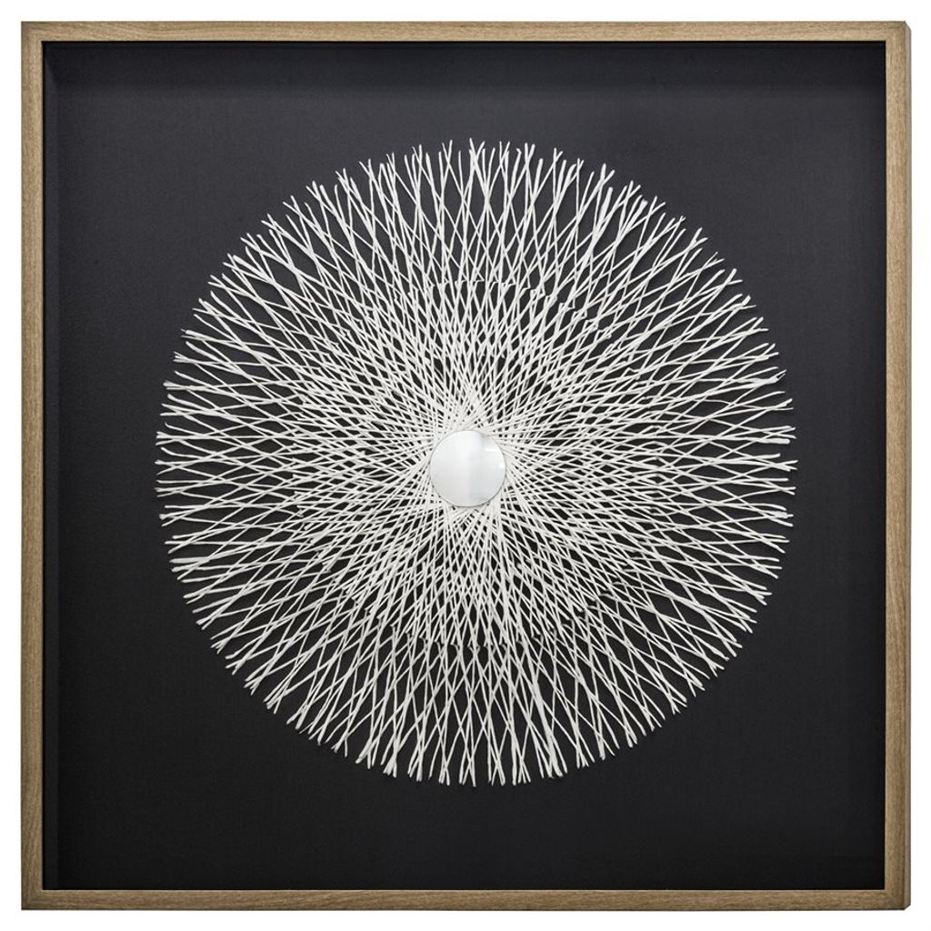 'Centripetal Force' - 47"X47" Mixed Media Shadowbox, Framed Under Glass