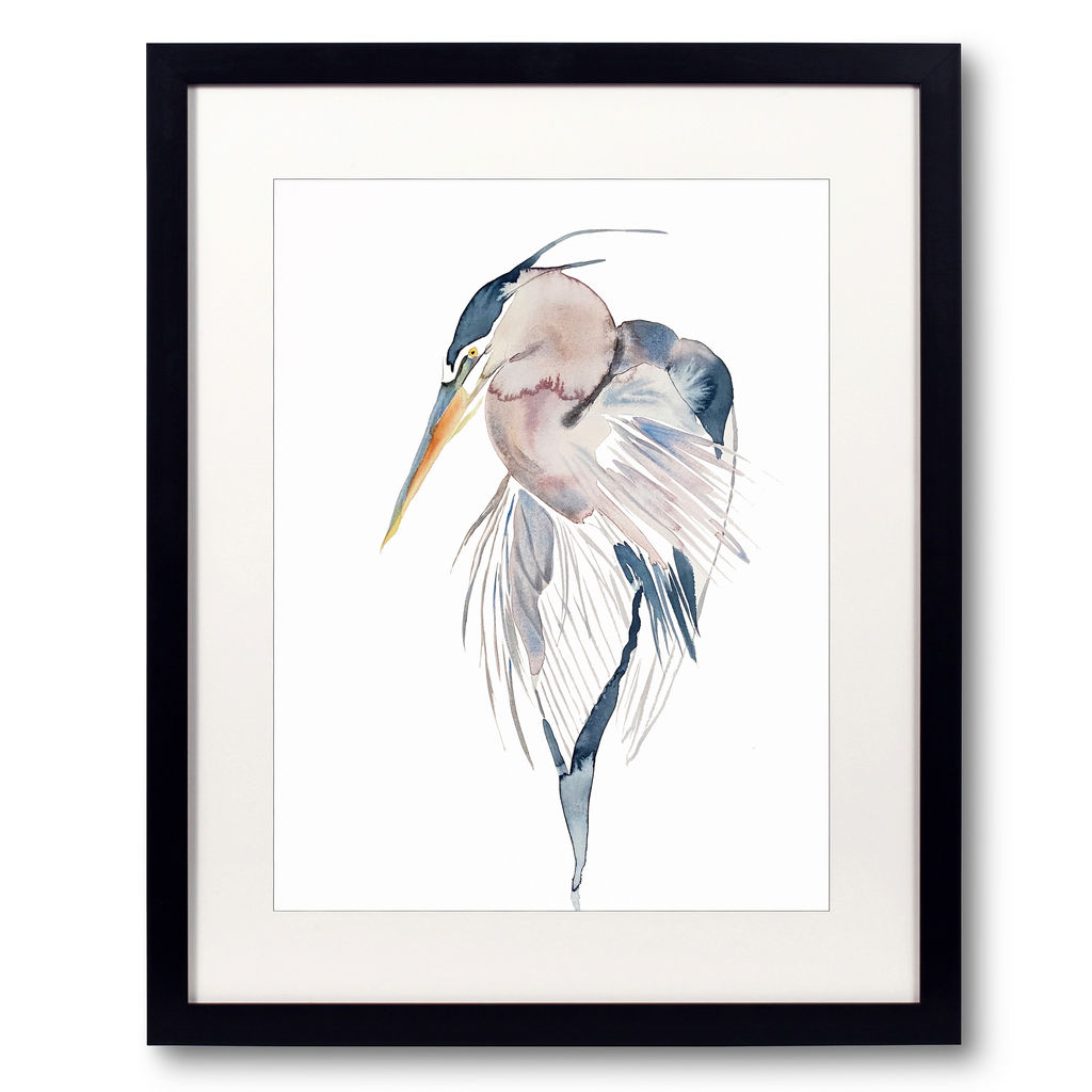 Heron No. 12 By Elizabeth Becker 17.25"X21.25"