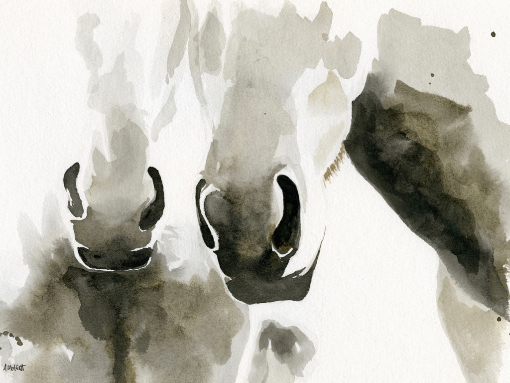 Horse Friends By April Moffatt 31.25"X25.25"