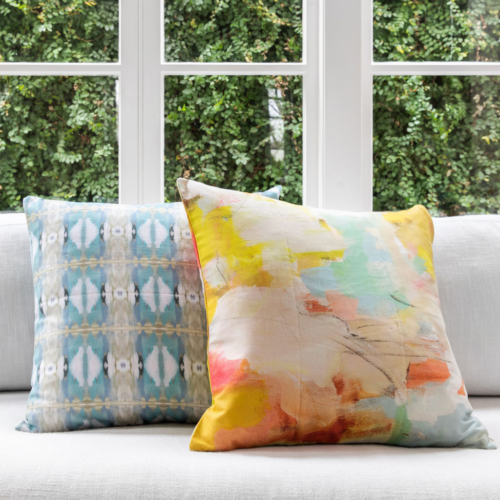 Coral Bay Orange 22X22 Pillow