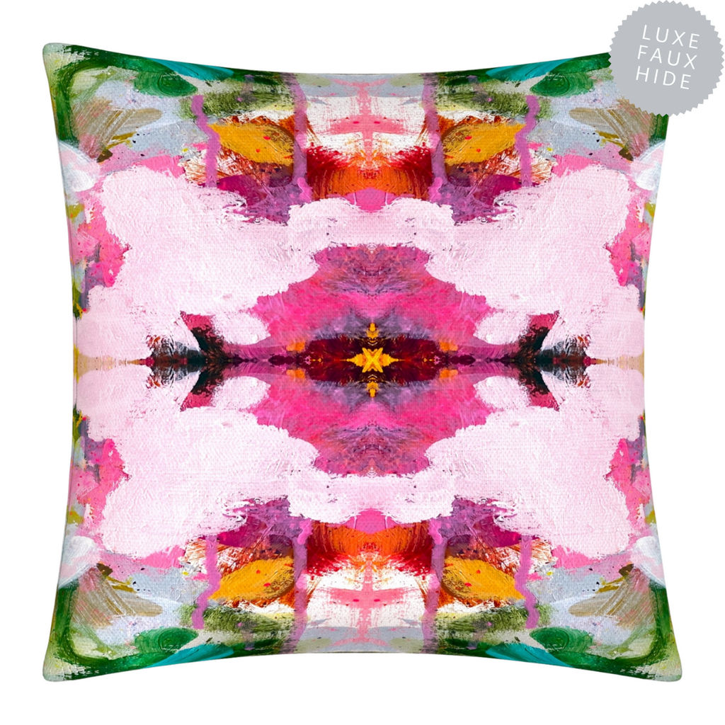 Preview image for Namaste Pink 22X22 Luxe Faux Hide Pillow