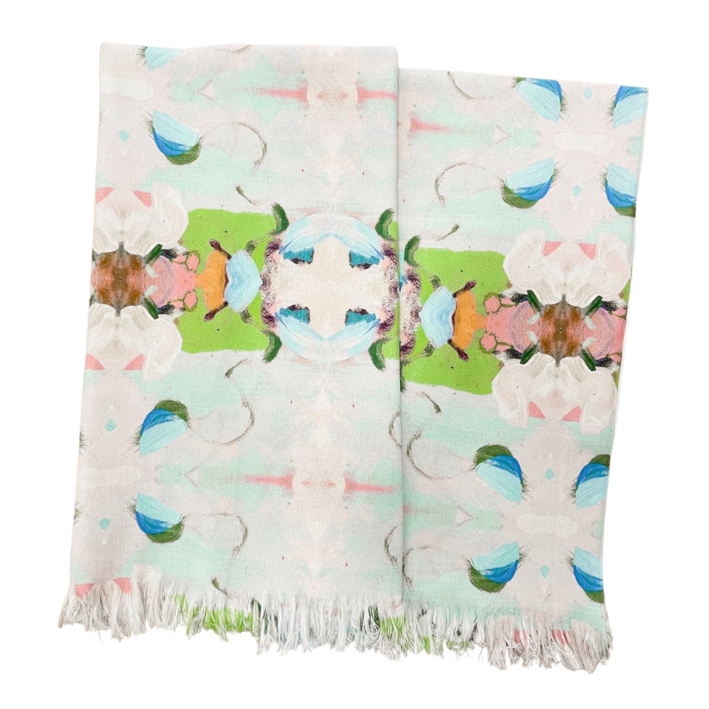 Preview image for Monet's Garden Green Throw Blanket