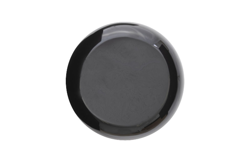 River Stone Side Table, Gel Coat Black