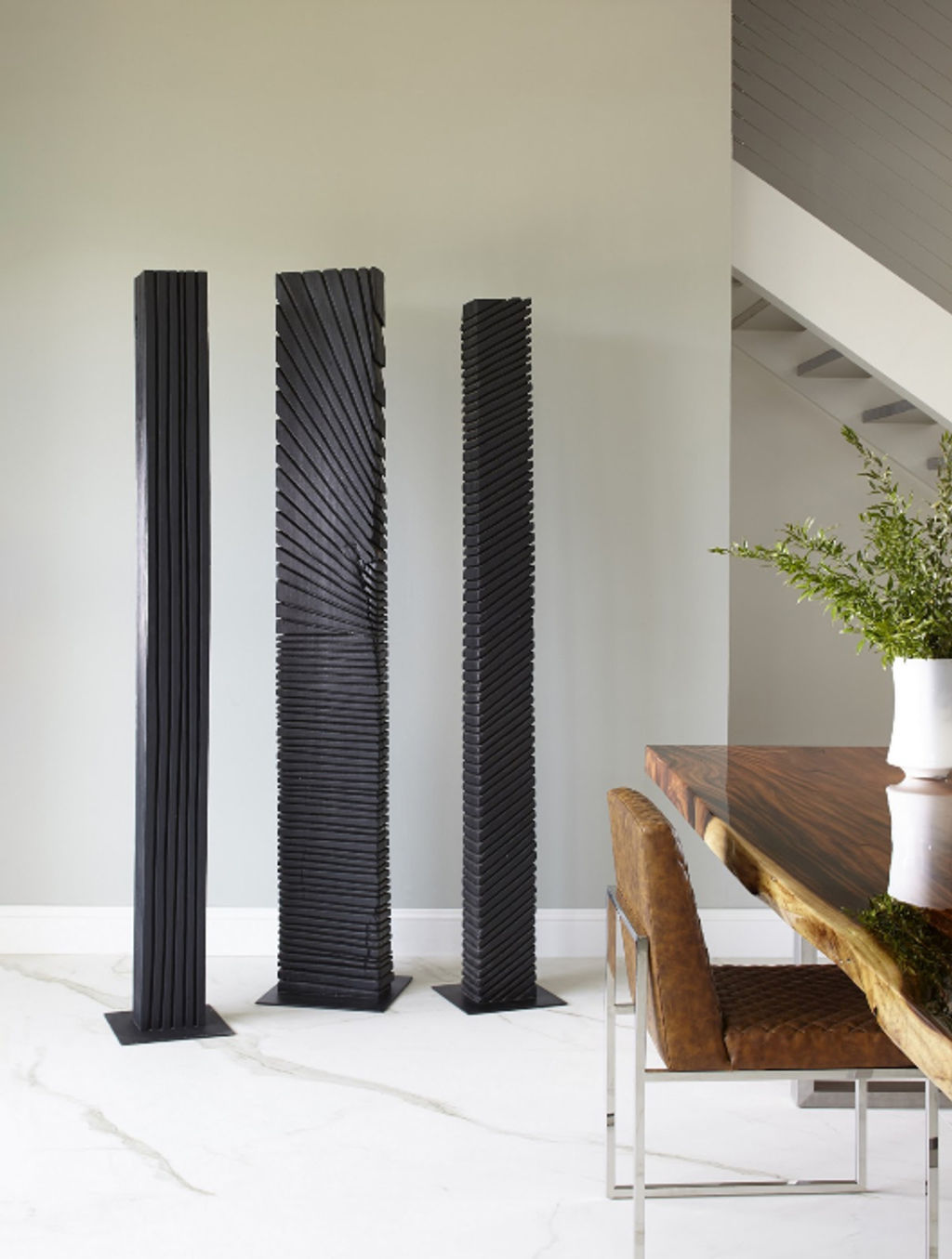 Preview image for Black Wood Abstract Sculpture, Assorted With Natural Characteristics