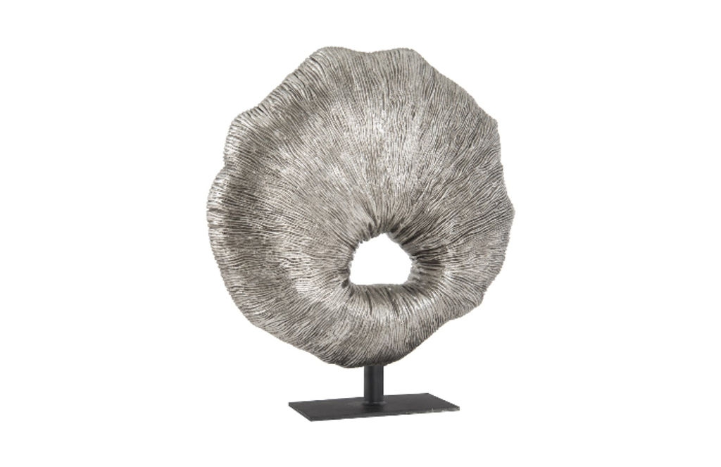 Preview image for Silver Leaf Fungia Sculpture Silver Leaf