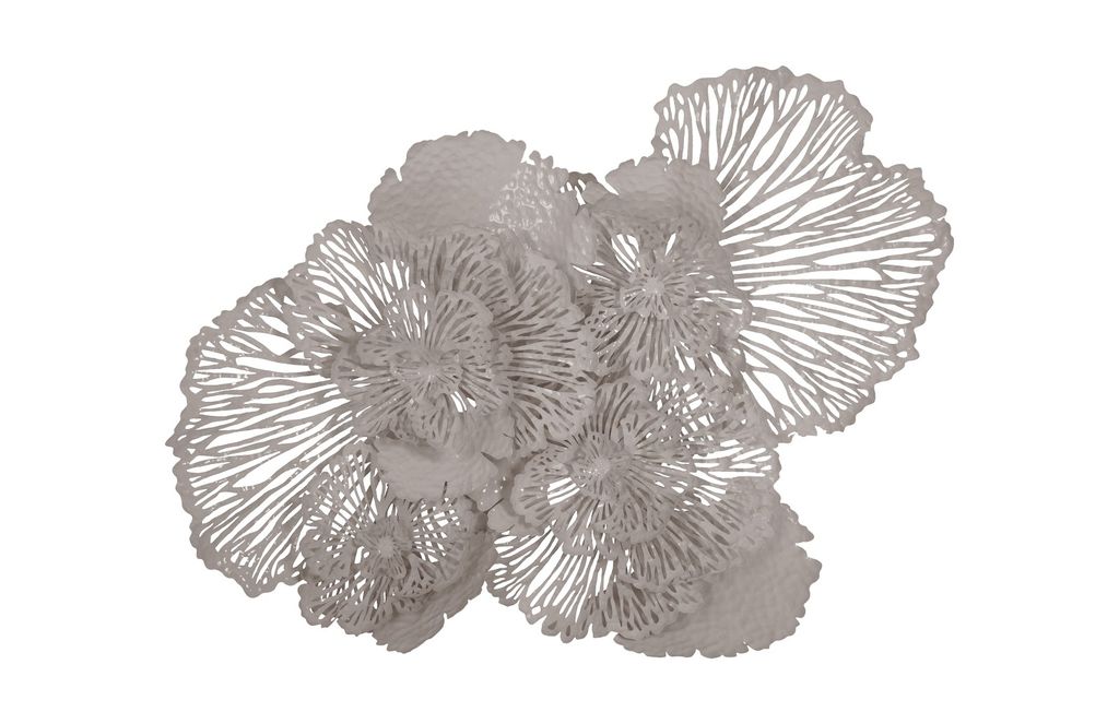 Large Gray Flower Wall Art