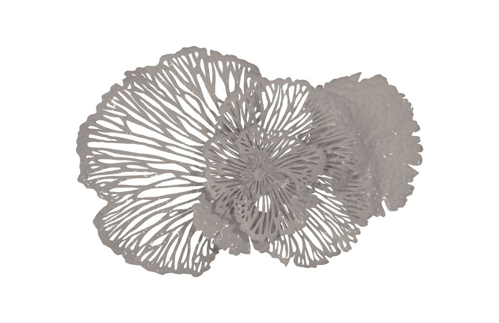 Medium Gray Flower Wall Art