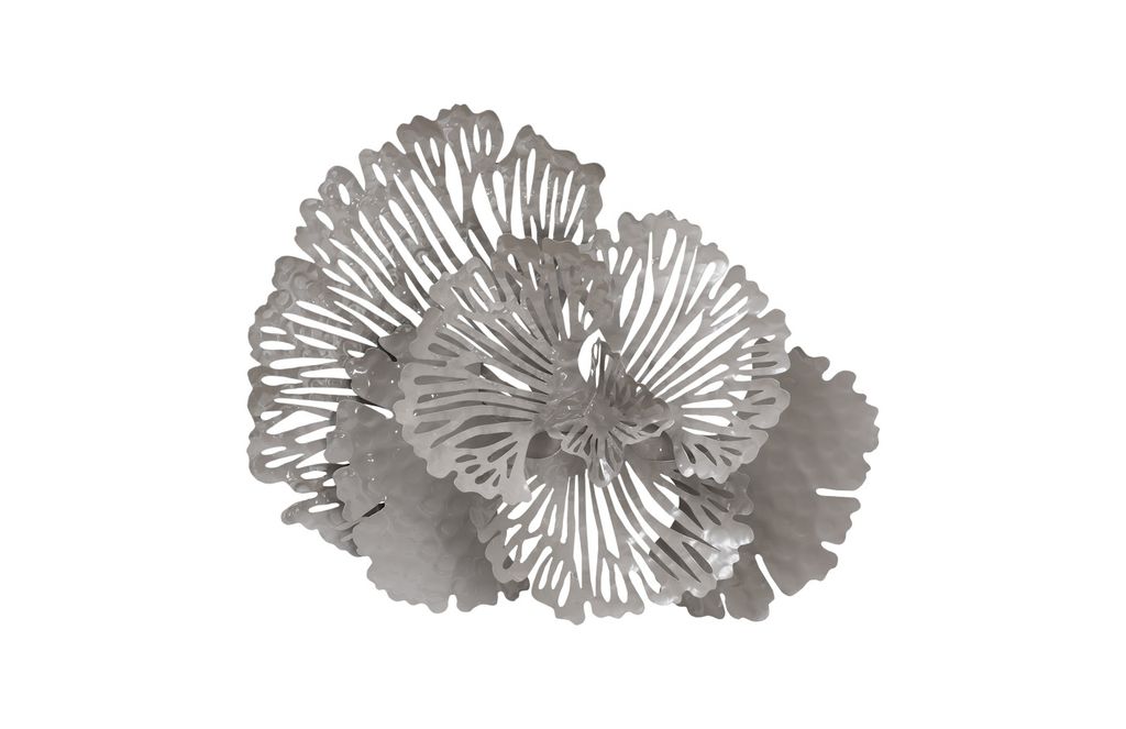 Small Gray Flower Wall Art