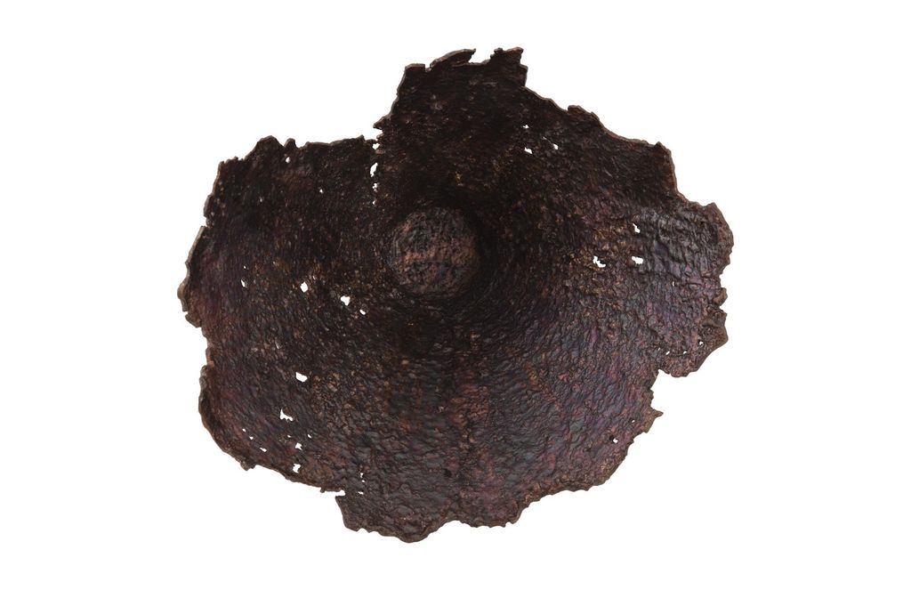Splash Bowl Jagged Oxidized Copper Wall Art
