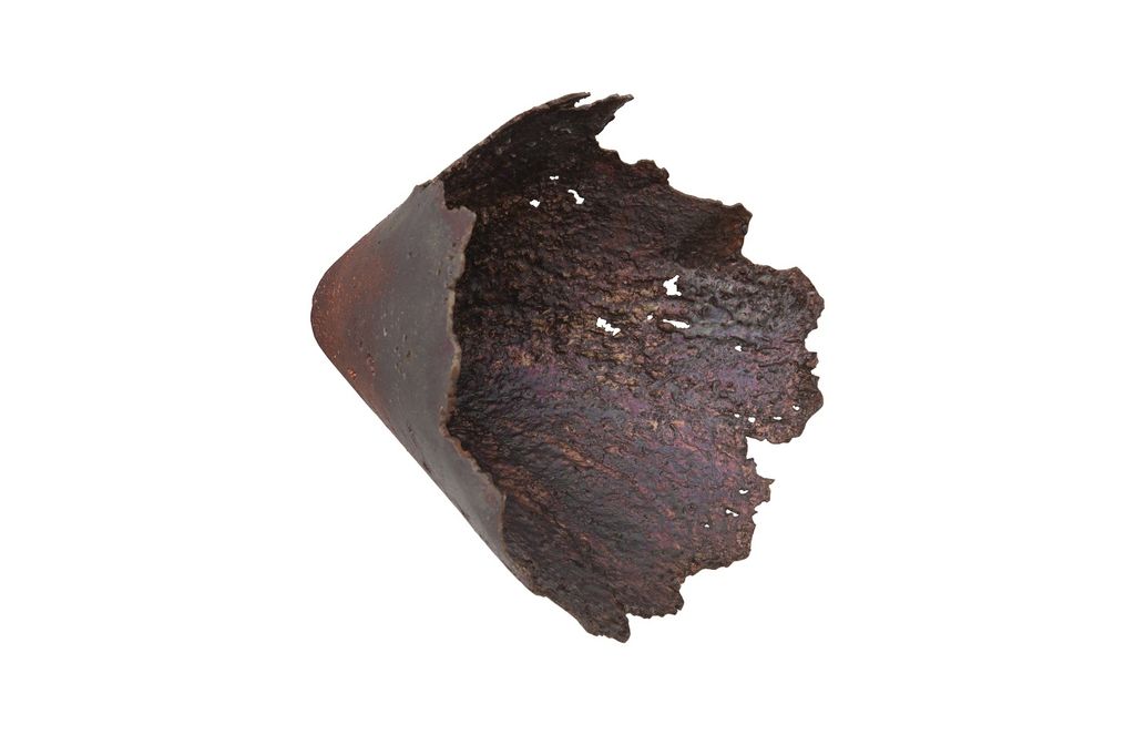 Splash Bowl Jagged Oxidized Copper Wall Art