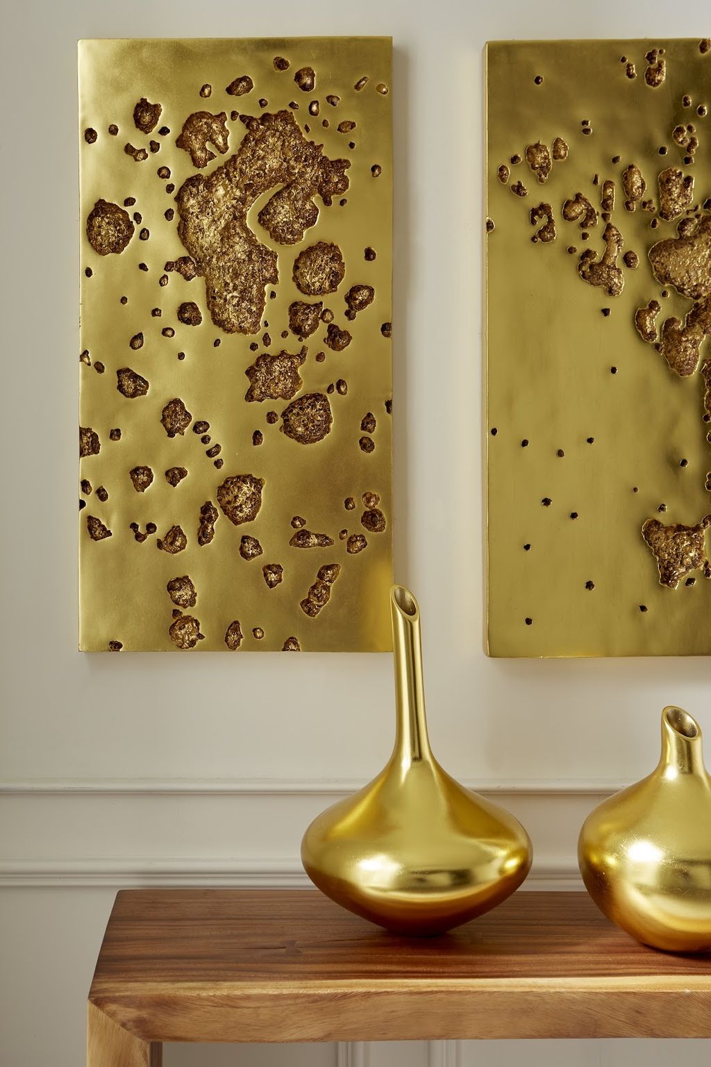 Rectangle Gold Wall Art
