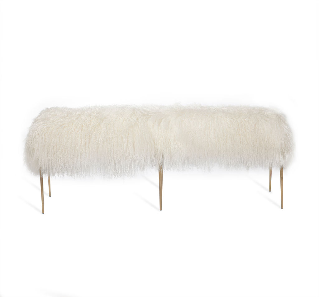 Sheepskin Bench
