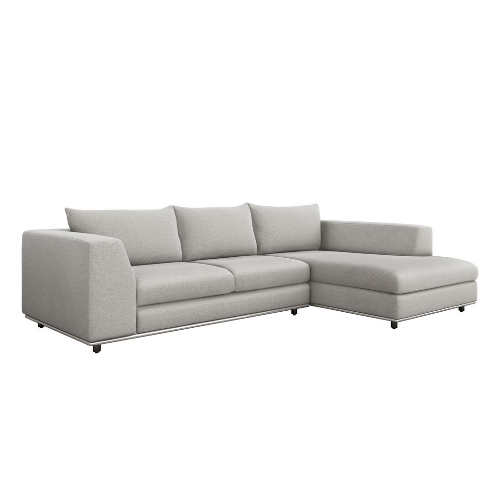 Comodo Right Chaise Sectional - Grey
