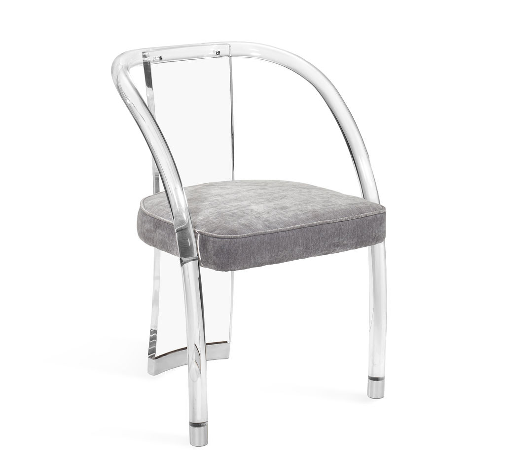 Preview image for Willa Dining Chair - Ocean Grey/Silver