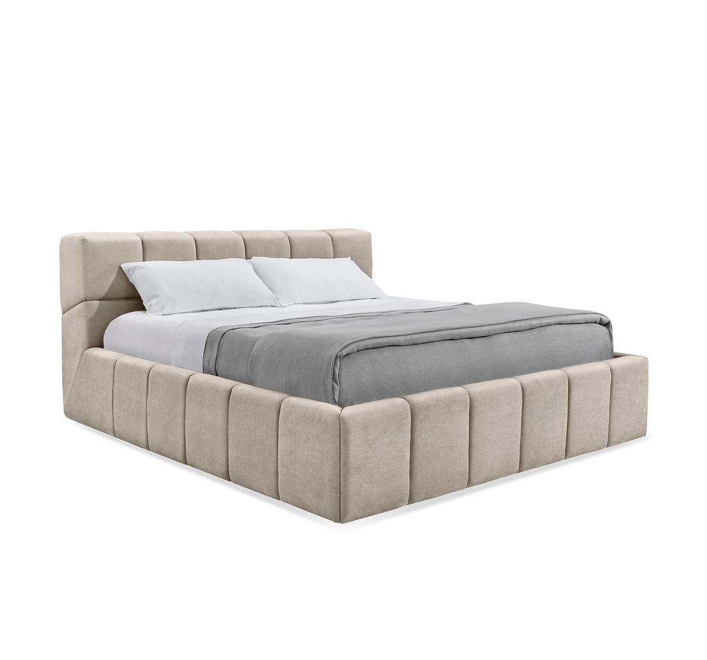 Brix Queen Bed - Sand