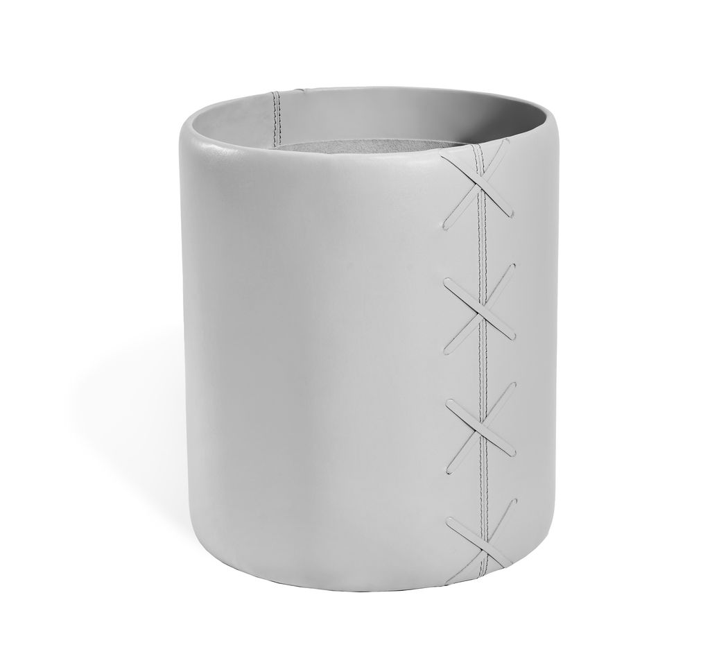Boy's Bedroom Wastebasket, Light Grey