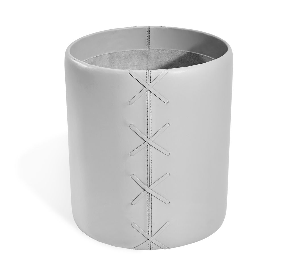 Boy's Bedroom Wastebasket, Light Grey