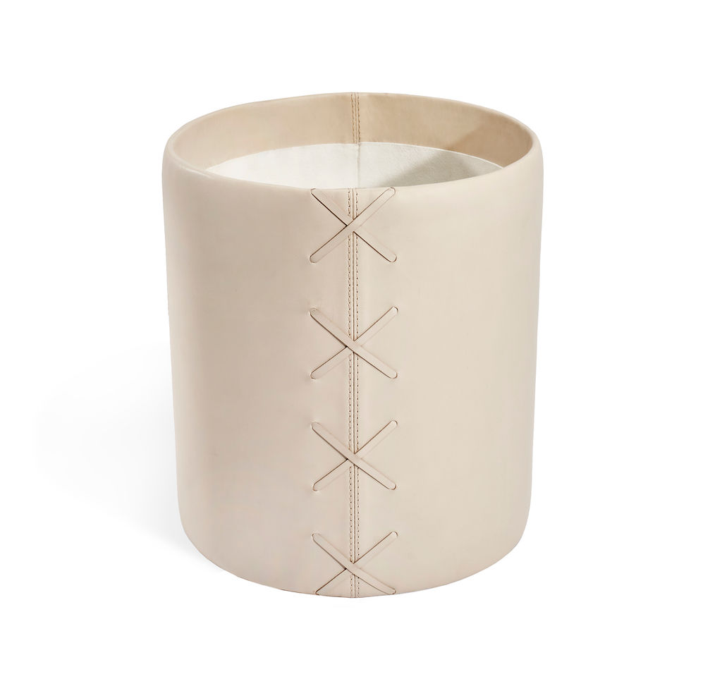 Xavier Wastebasket - Ivory