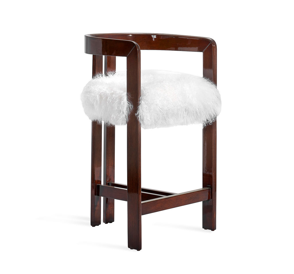 Preview image for Burke Counter Stool - Walnut/White