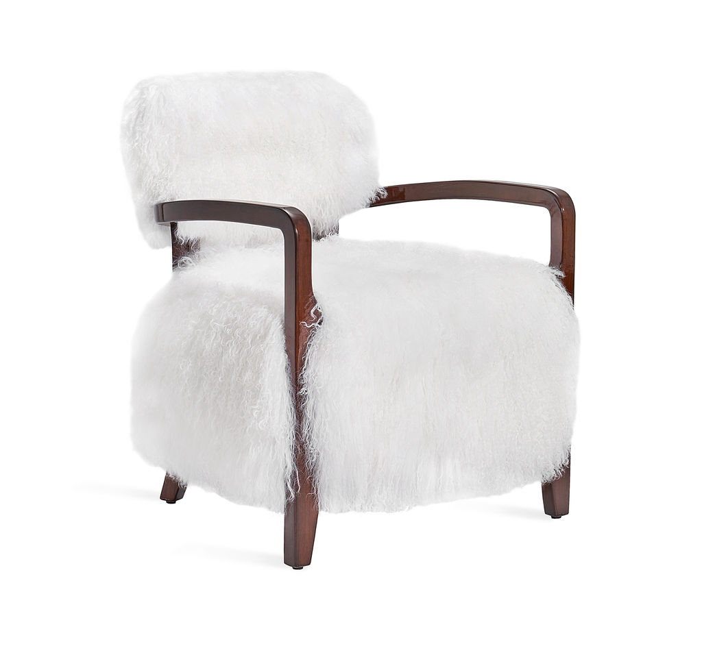 Preview image for Royce Lounge Chair - Walnut/White