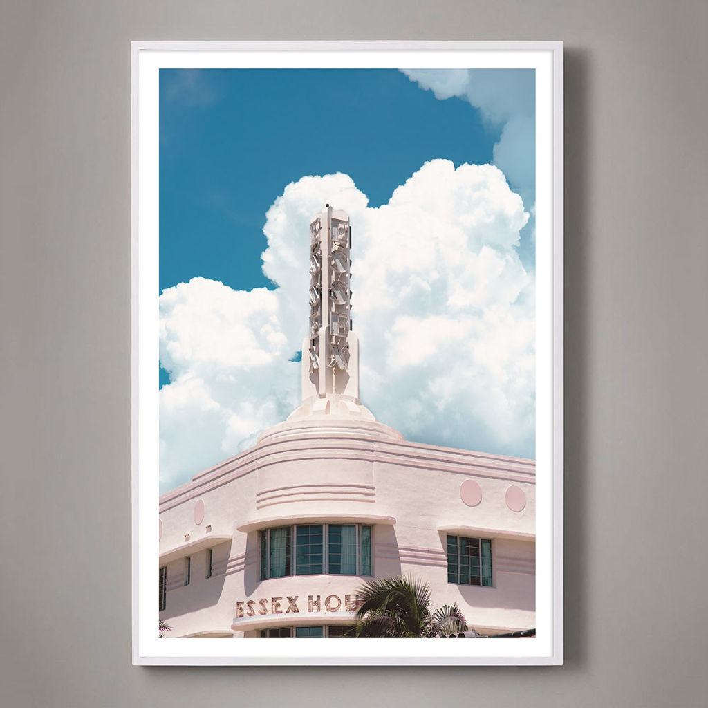 Essex - 30" X 20" (32" X 22" Framed), White