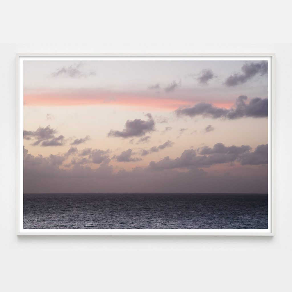 Rainbow Sky - 30" X 20" (32" X 22" Framed), White