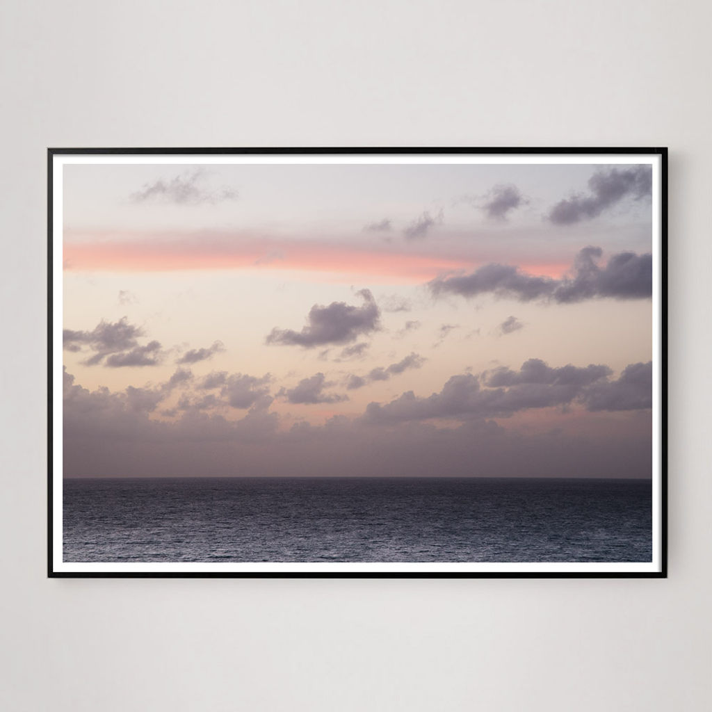 Rainbow Sky - 30" X 20" (32" X 22" Framed), White
