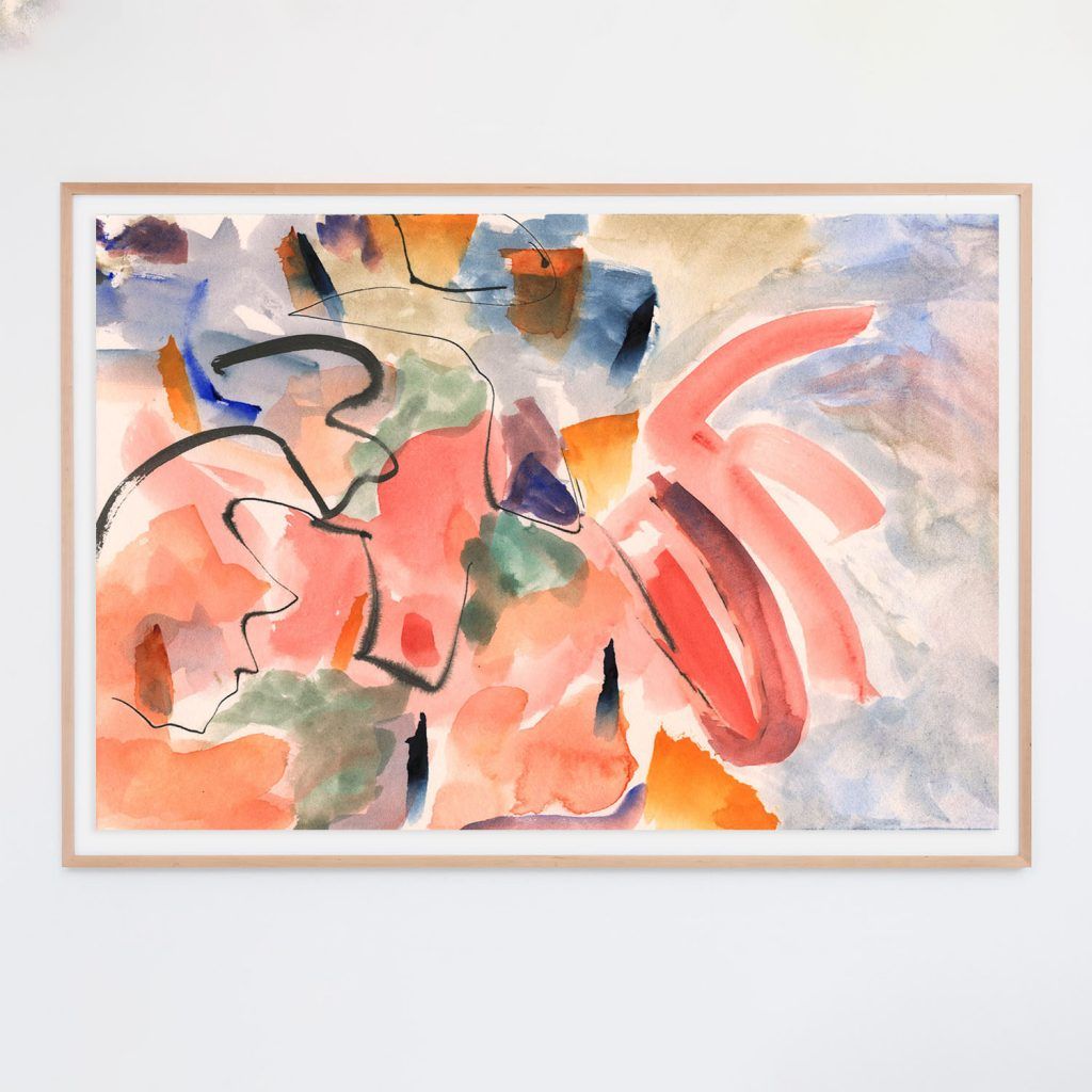 Preview image for Imaginary Landscape #3 - 53" X 37" (56" X 40" Framed), Black