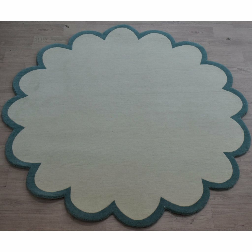 Sculpted Border Aqua, 8' Circle, Aqua