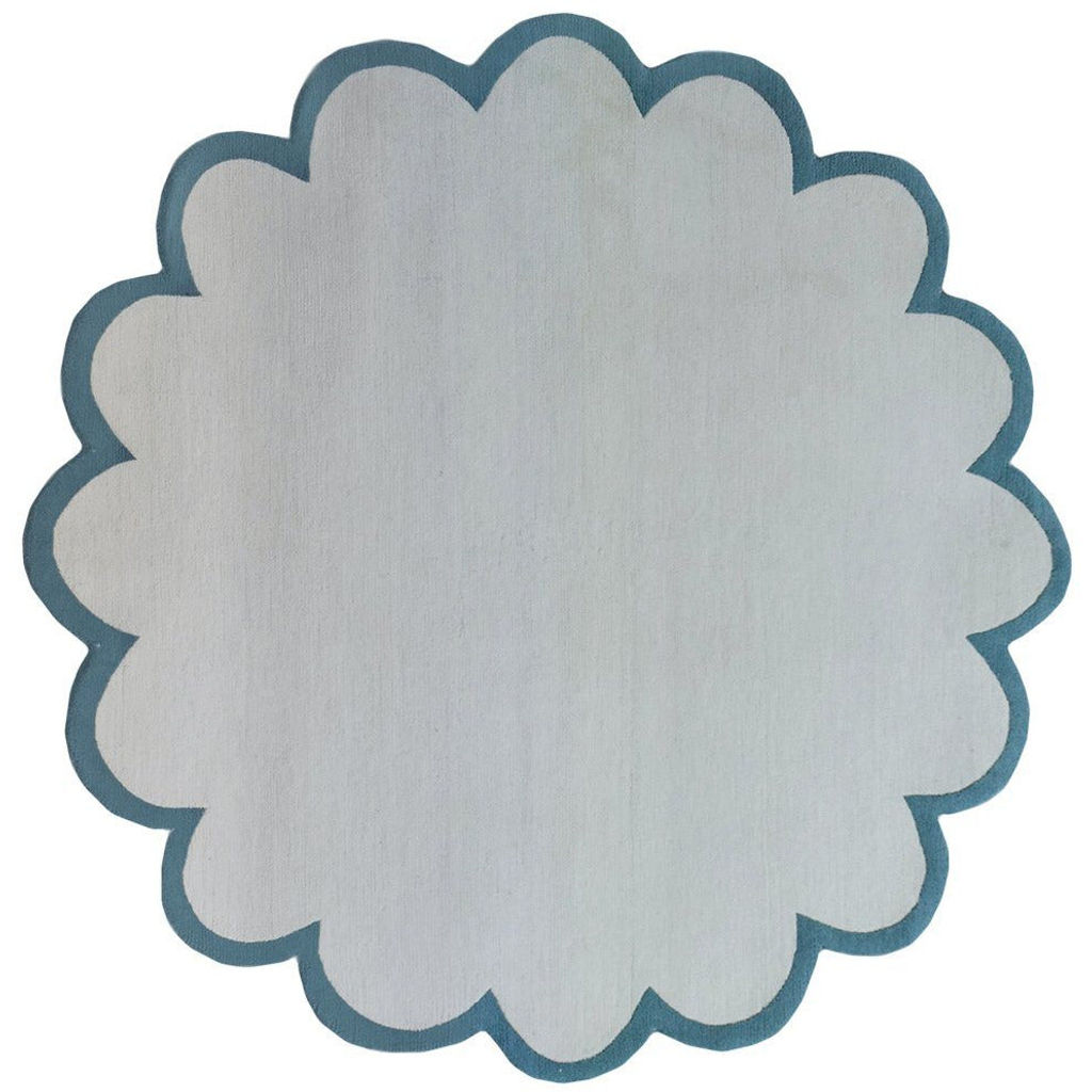 Sculpted Border Aqua, 8' Circle, Aqua