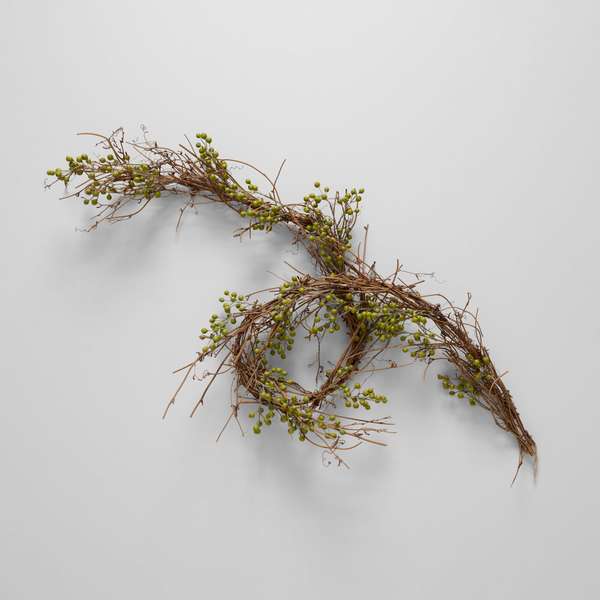 Ecofaux Green Ilex Berry Garland, 6'