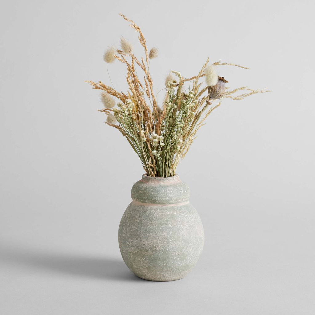 Preview image for Terra Cotta Bud Vase Tall, Greenwash