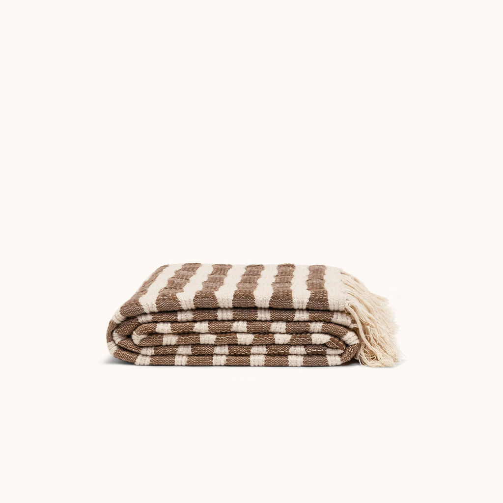 Preview image for Ramona Throw Blanket 50" X 70", Cream, Caribou