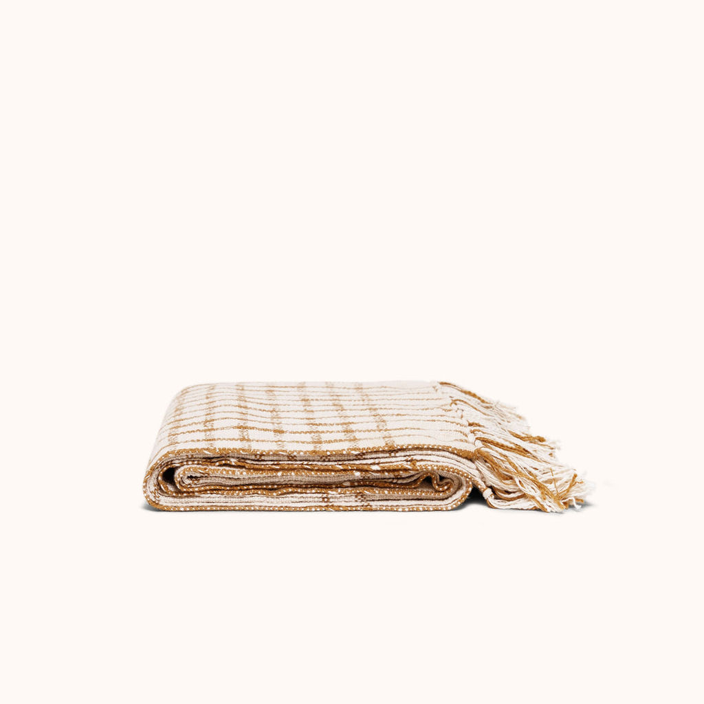 Throw 50" X 70", Natural, Camel