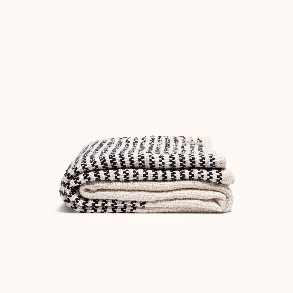 Preview image for Salem Throw 51" X 73", Natural, Black