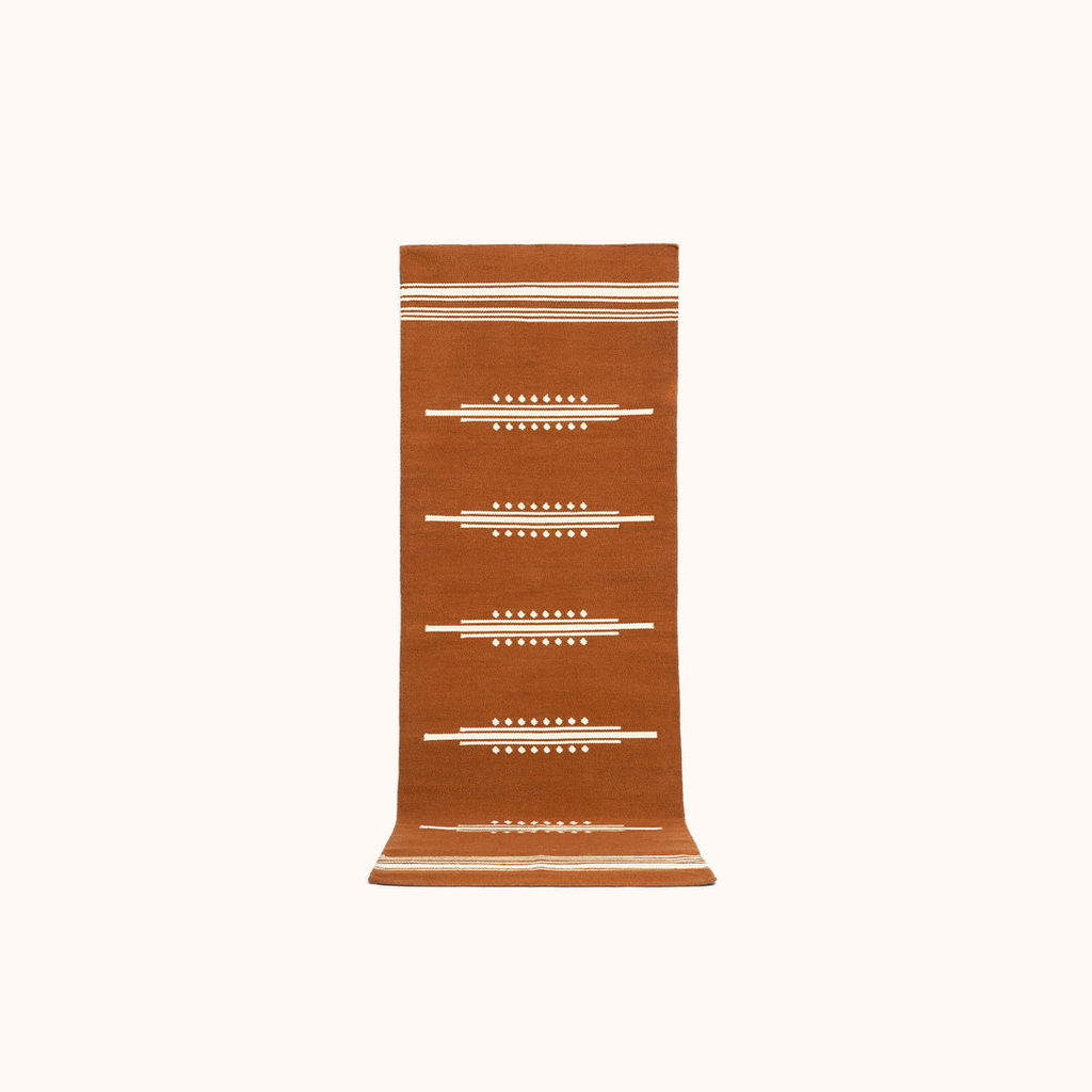 Cortez Rug 2.5' X 7', Rust, Natural