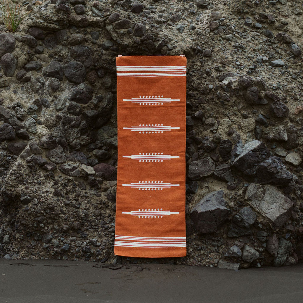 Cortez Rug 2.5' X 7', Rust, Natural