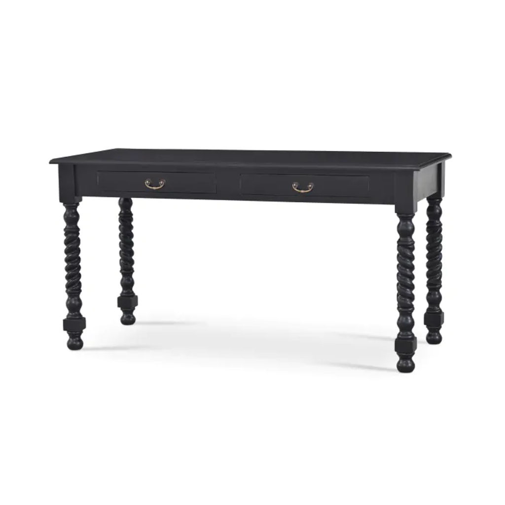 Preview image for Console Desk W/Barley Twist Leg, Batavia Black