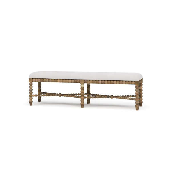 Cholet Bench Medium, Straw Wash, Arctic