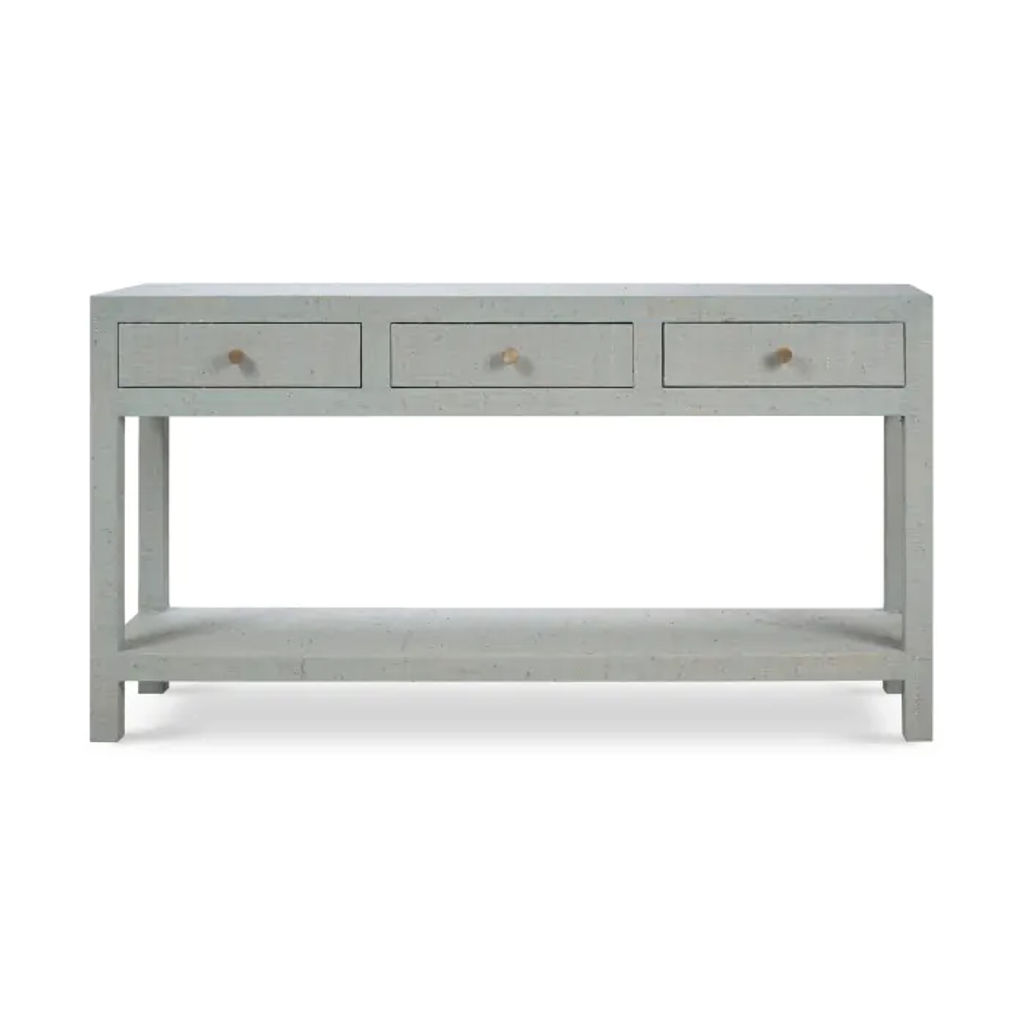 Kagu Console Table W/Raffia