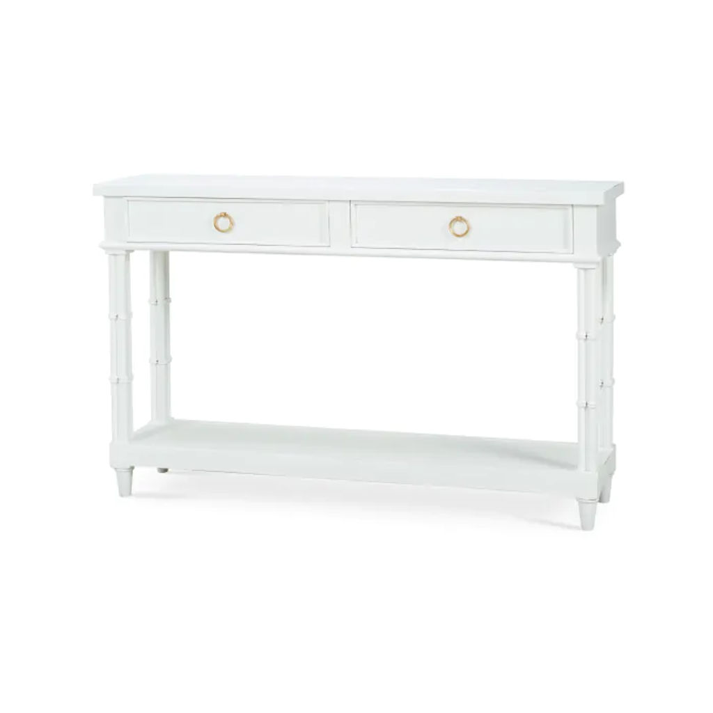 Preview image for Farringdon Small Console, Architectural White, Light Distressed