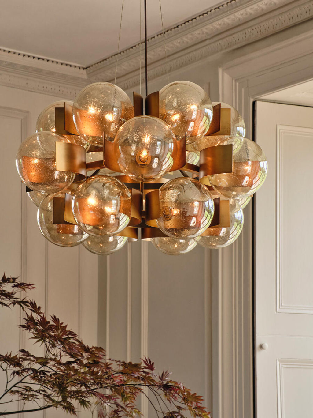 Pop Chandelier - 18 glass globes