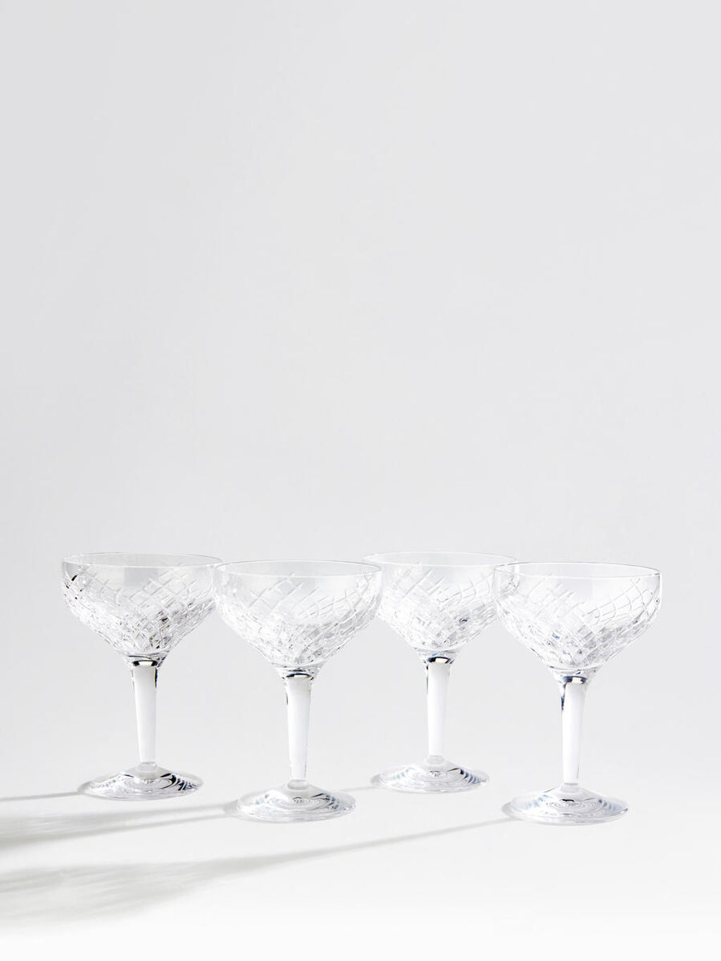 Preview image for Barwell Cut Crystal Champagne Coupe, Set Of Four