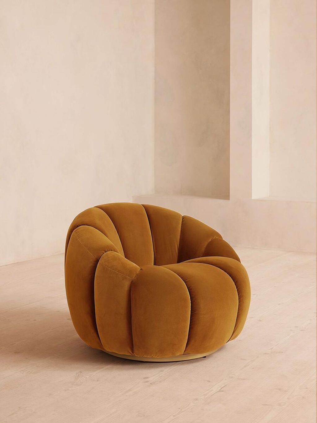 Preview image for Garret Armchair, Velvet, Mustard, Us