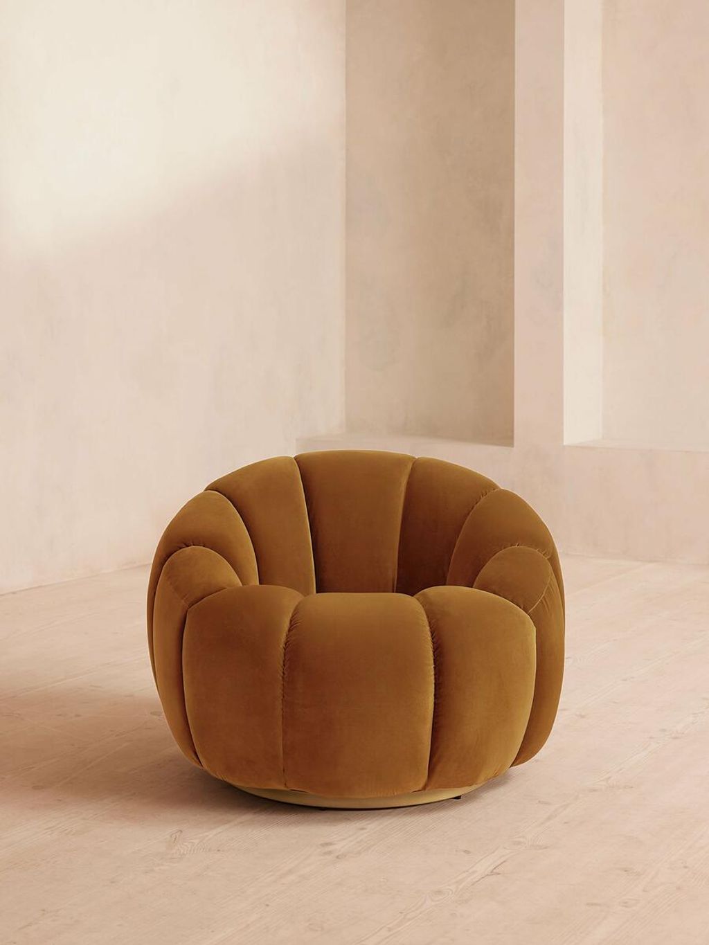 Garret Armchair, Velvet, Mustard, Us